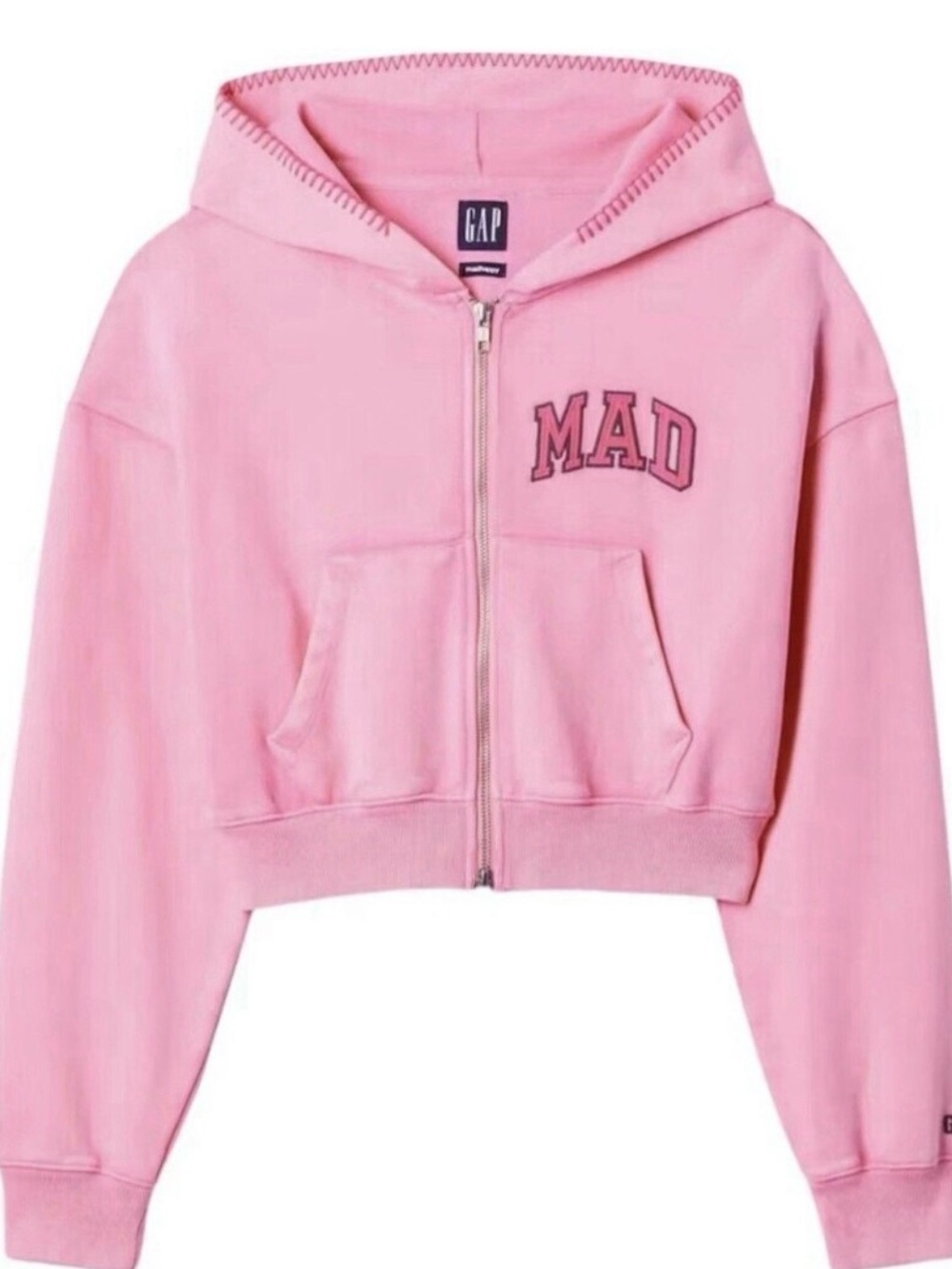 Gap x MadHappy Full Zip Cropped Hoodie